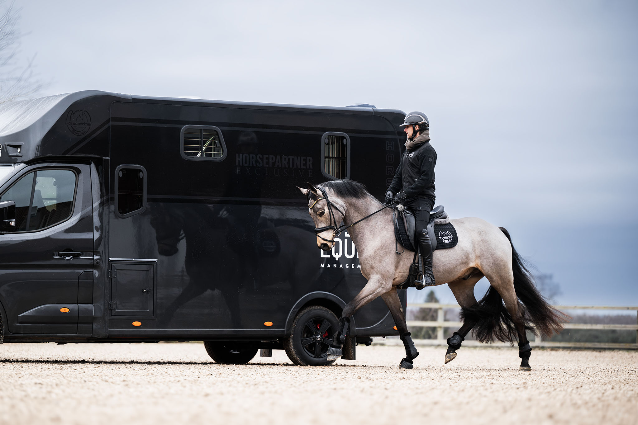 Horsepartner hästlastbil i träningsmiljö
